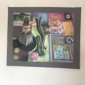 Original Nupastel Still Life on Paper